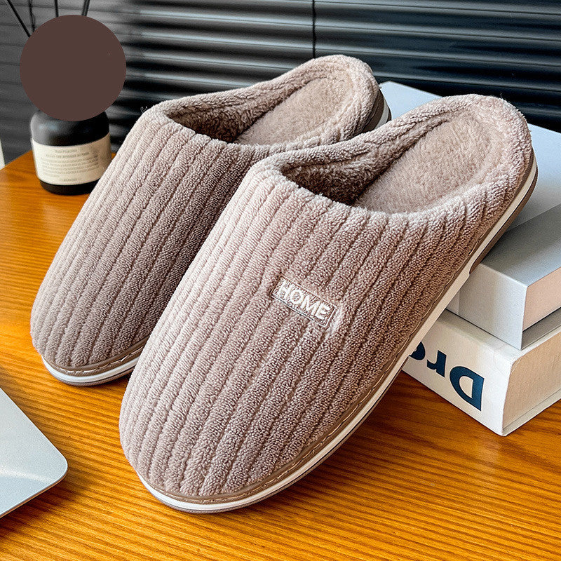 Dames Pantoffels in Ribstof - Comfortabele Slippers met Warme Voering