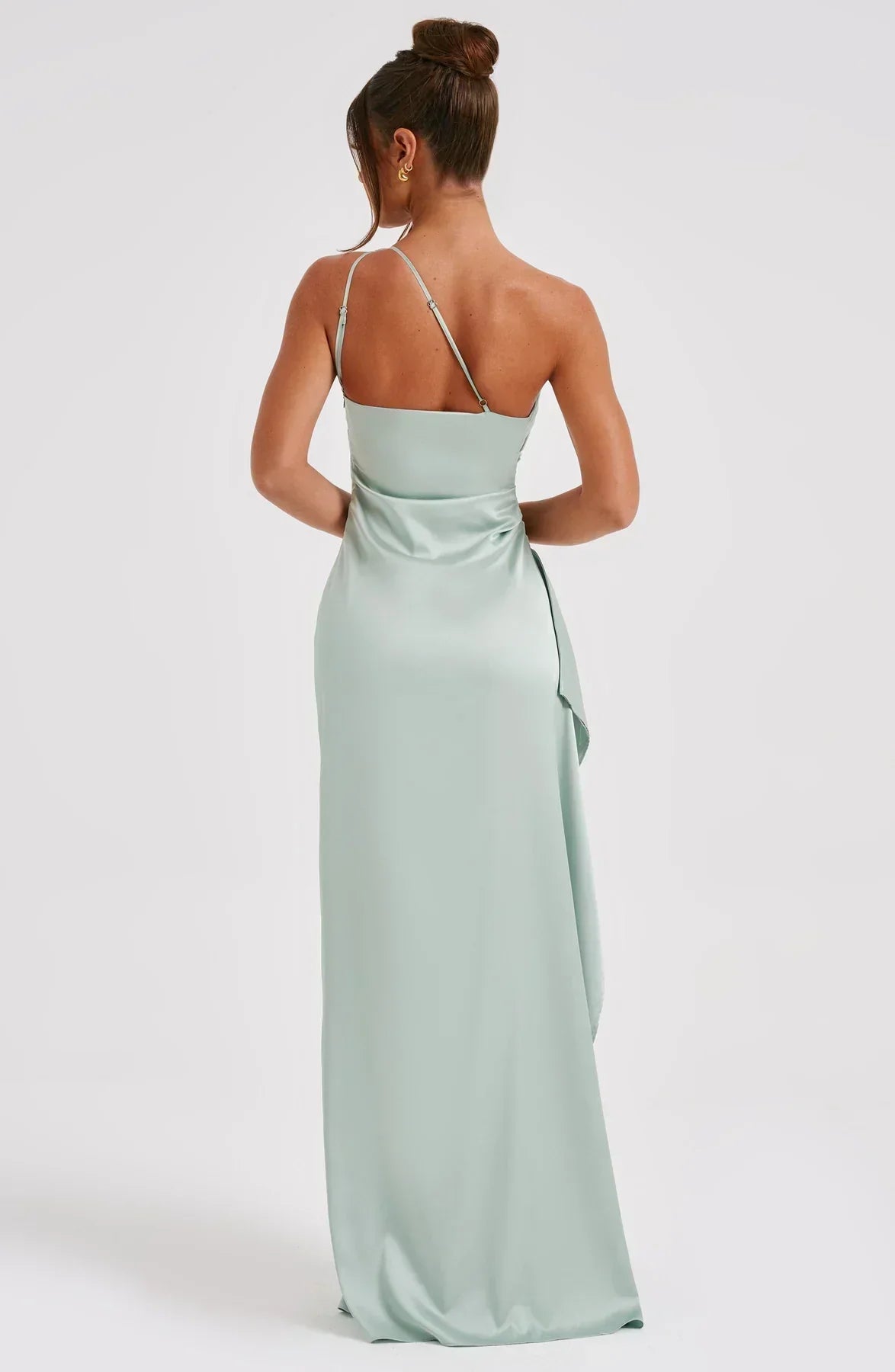 Velanora Luxe Satijnen One-Shoulder Avondjurk