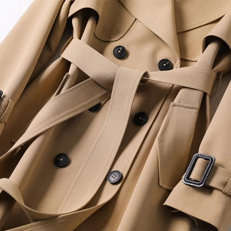 Amara – Elegante Trenchcoat voor Dames | Tijdloze Stijl en Luxe