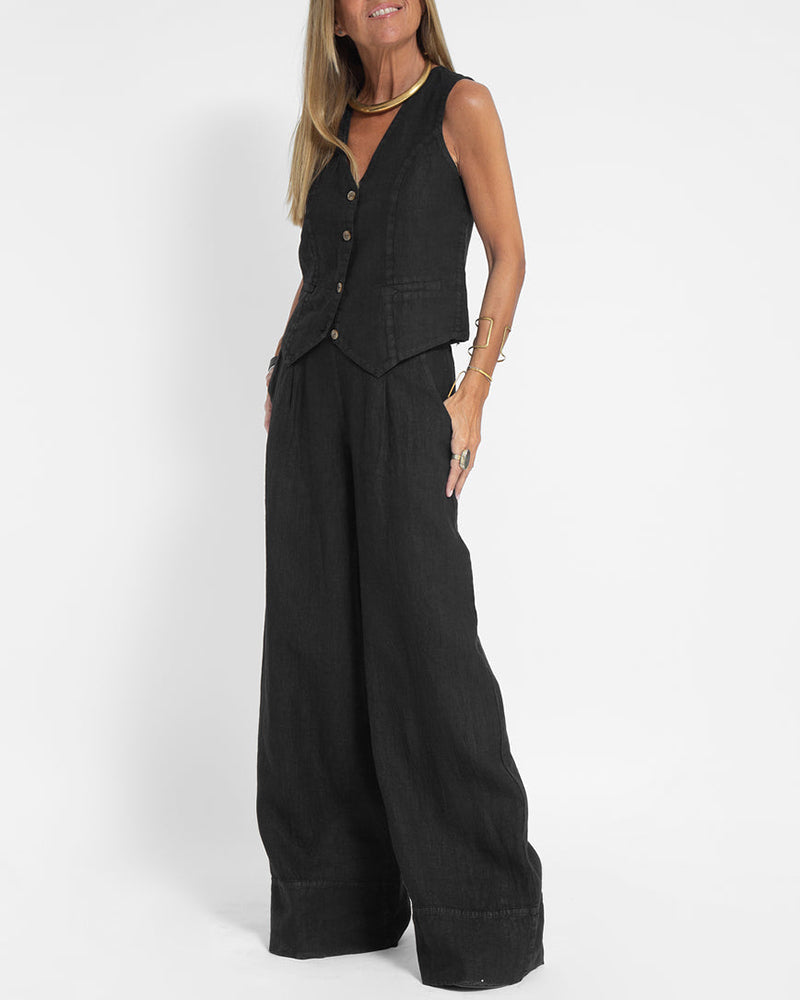 Elise – 2-Delige Linnen Outfit