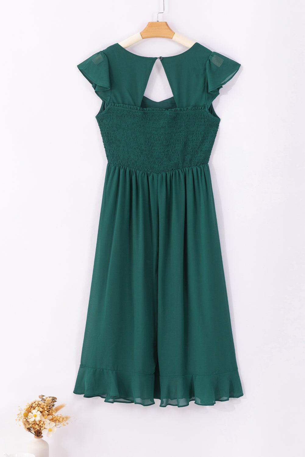 Elegance Midi Dress – Speels & Tijdloos