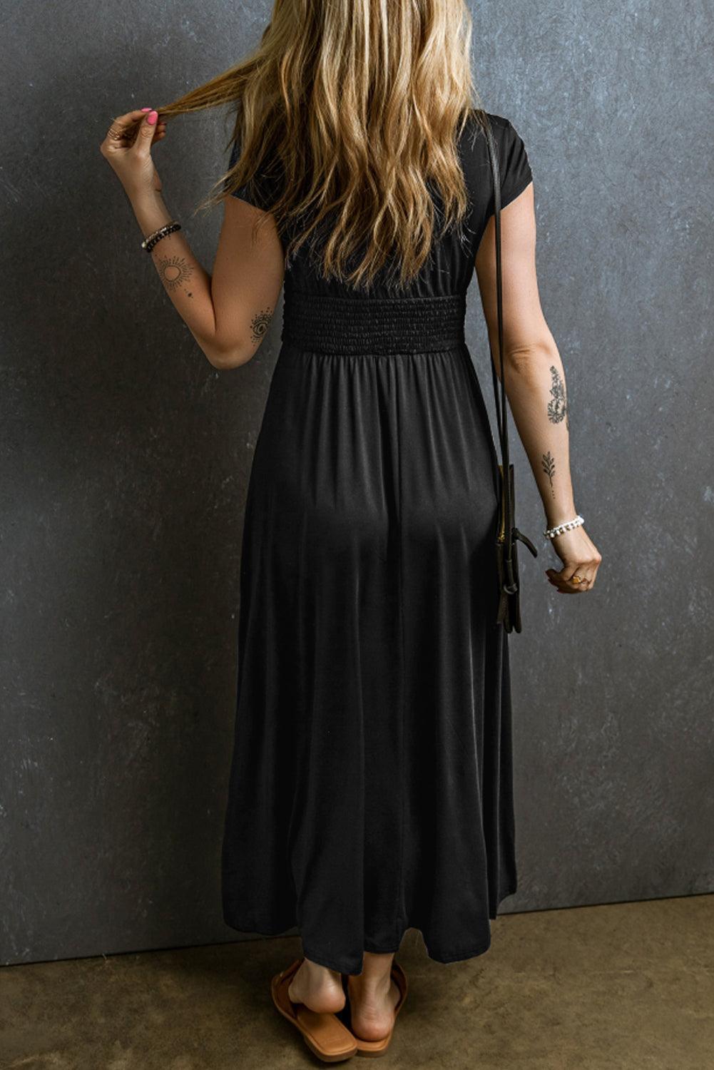 Elegance Maxi Dress – Tijdloze V-hals Chic