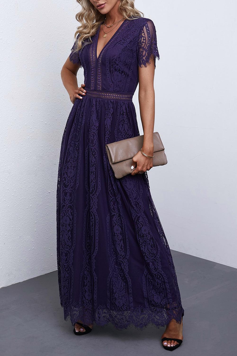 Lace Elegance Maxi – Jouw Statement Jurk voor Speciale Gelegenheden