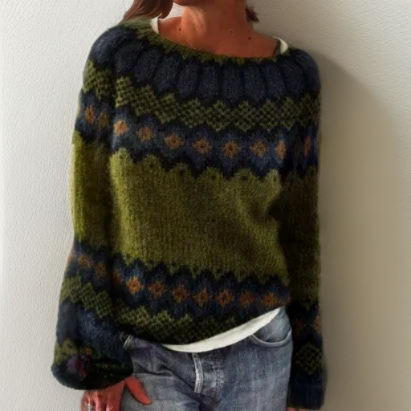 Solveig – Warme Noorse Trui met Scandinavisch Motief