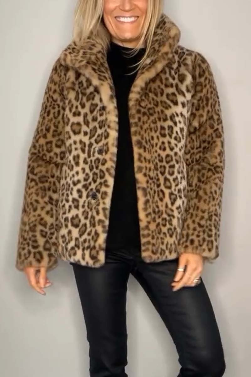 Livia – Luxe Luipaardjack | Gedurfd & Stijlvol voor de Winter