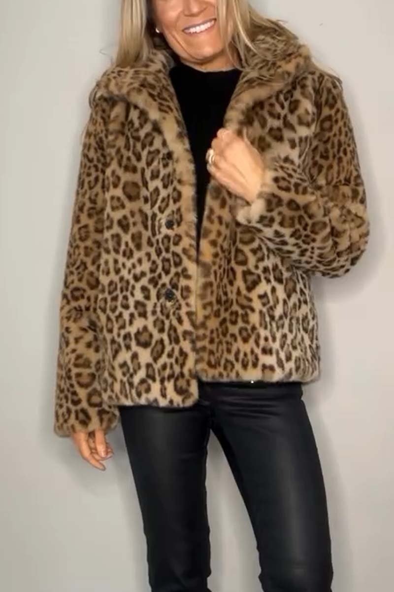 Livia – Luxe Luipaardjack | Gedurfd & Stijlvol voor de Winter