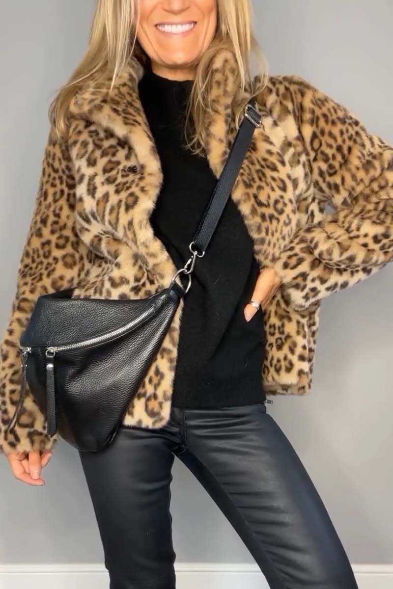 Livia – Luxe Luipaardjack | Gedurfd & Stijlvol voor de Winter