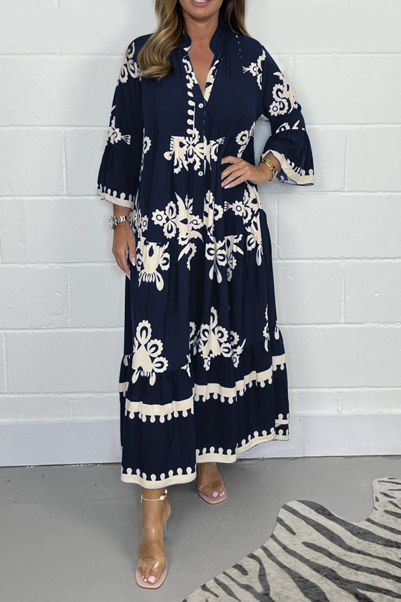 Freya - Zachte Print Jurk