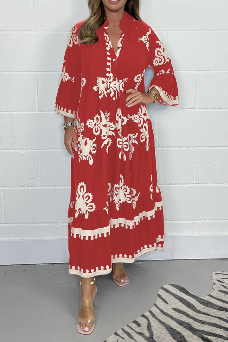 Freya - Zachte Print Jurk
