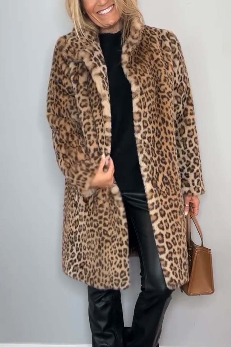 Livia – Luxe Luipaardjack | Gedurfd & Stijlvol voor de Winter