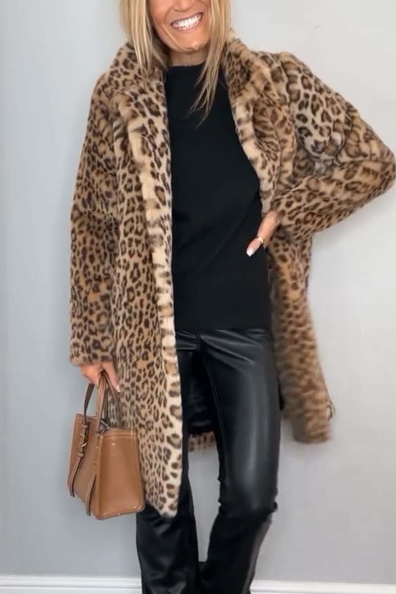 Livia – Luxe Luipaardjack | Gedurfd & Stijlvol voor de Winter