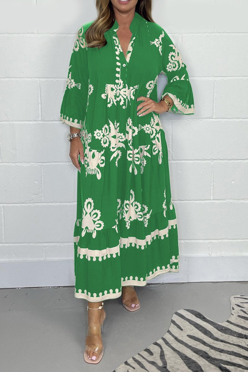 Freya - Zachte Print Jurk
