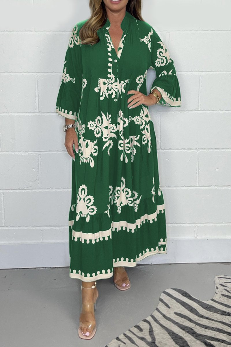 Freya - Zachte Print Jurk