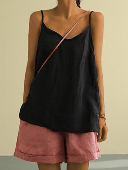 Eva – Coastal Breeze Linen Top