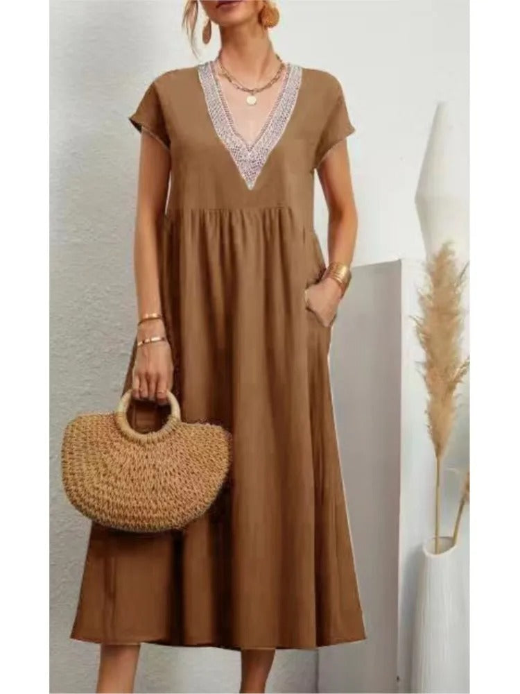 Zara – Comfort Fit V-Hals Jurk