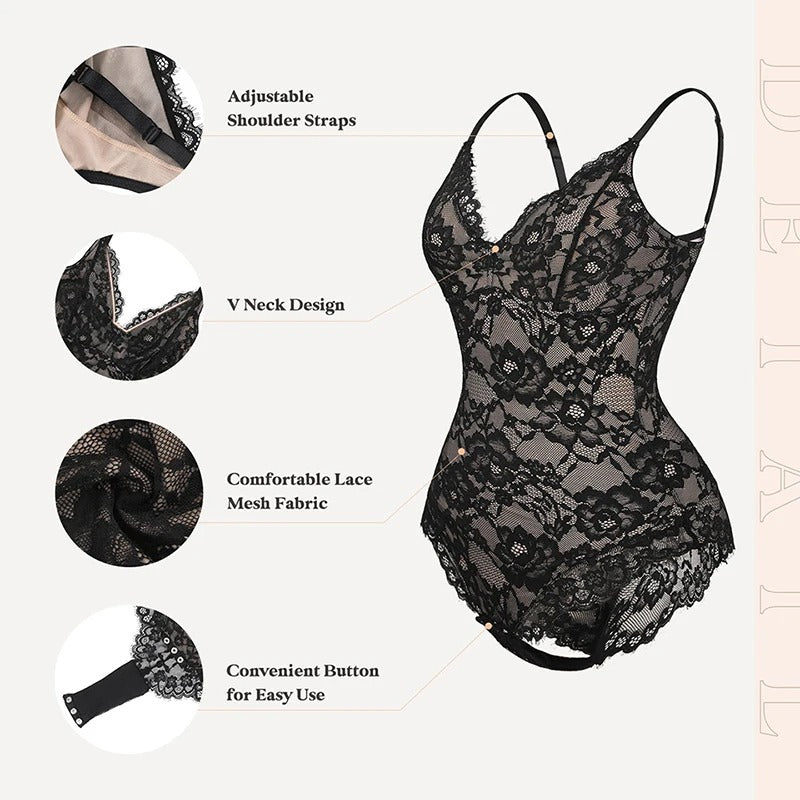 SensuLace – V-neck Bodysuit