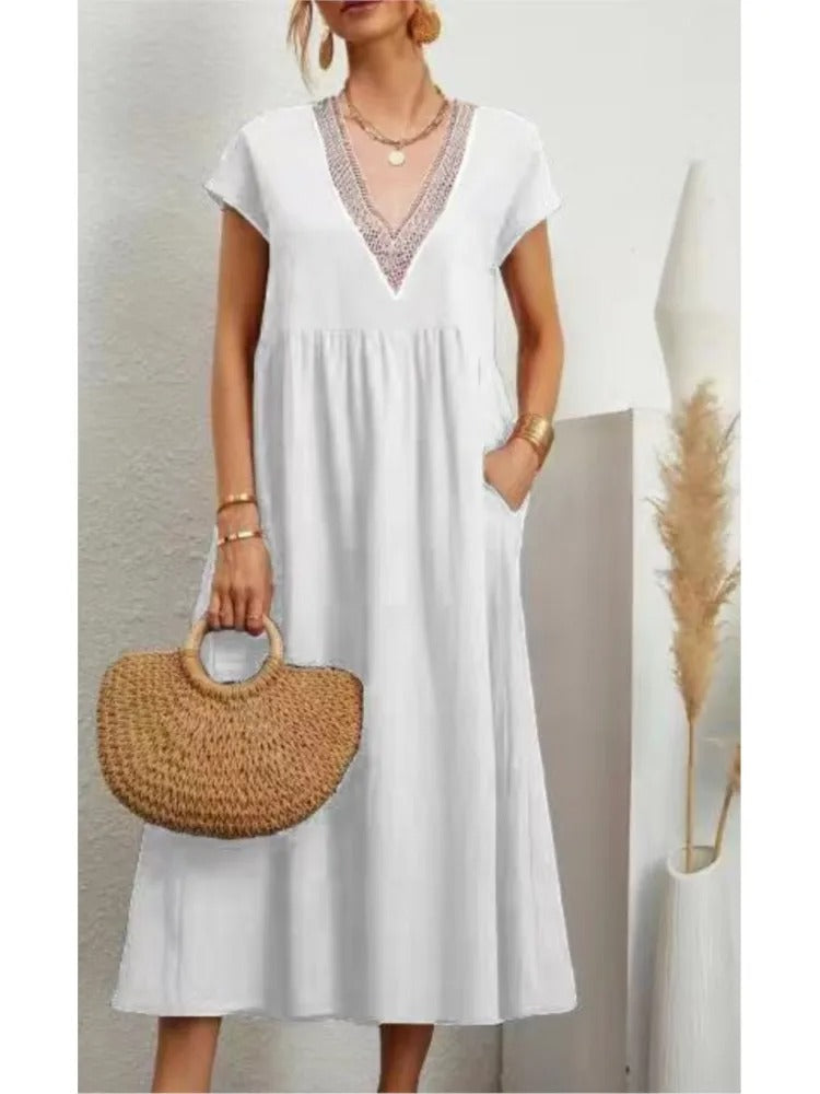 Zara – Comfort Fit V-Hals Jurk