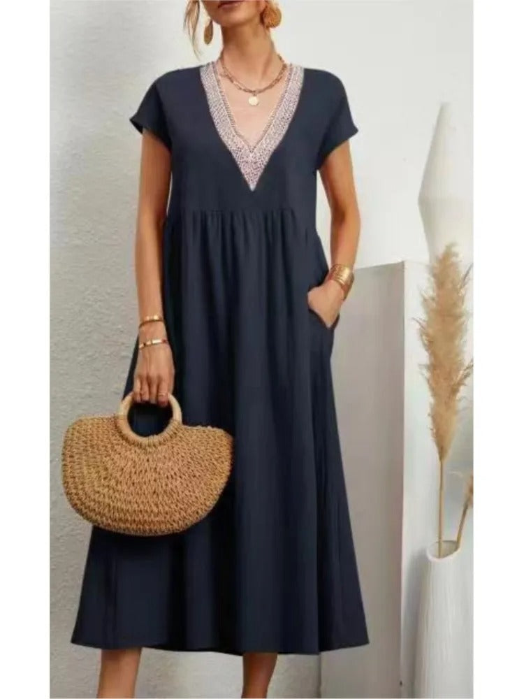 Zara – Comfort Fit V-Hals Jurk