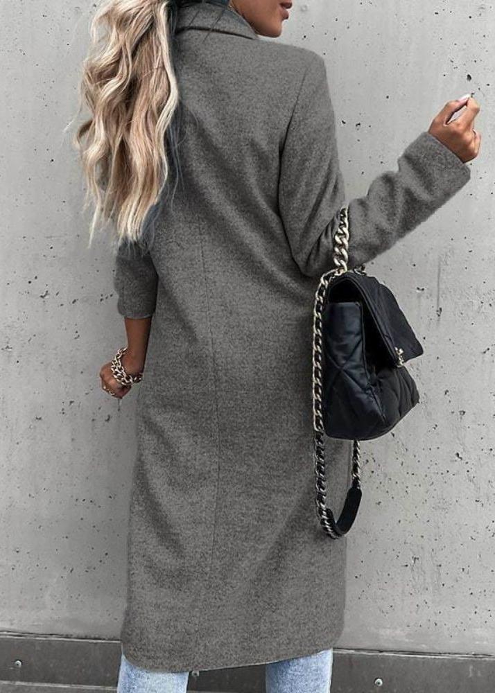Elysia – Luxe Wollen Winterjas voor Dames