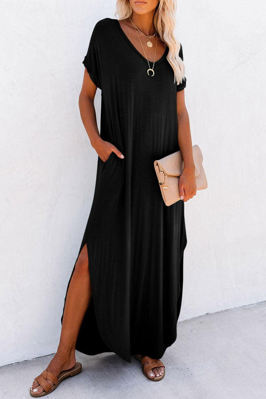 BreezeFlow Maxi – De Ultieme Comfortabele Maxi T-shirt Jurk