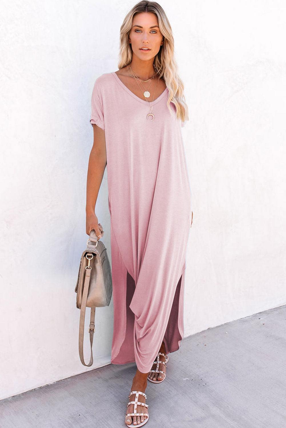 BreezeFlow Maxi – De Ultieme Comfortabele Maxi T-shirt Jurk
