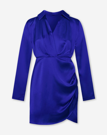 Silk Soft Wrap Dress – Elegantie met een Vleugje Luxe