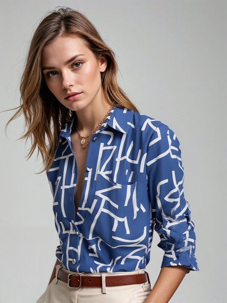 Elise Charm – Omslagkraag Blouse