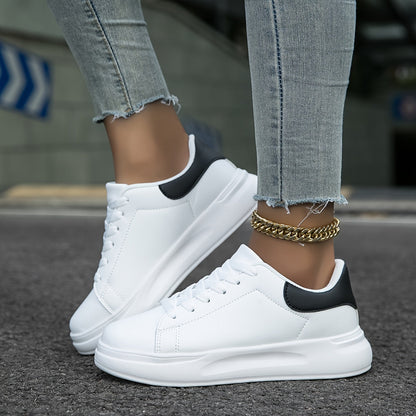 LumaStep – Witte leren damessneakers, licht & stijlvol