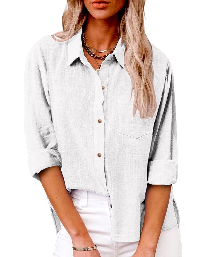 Ella - Nonchalante Blouse met Zakken
