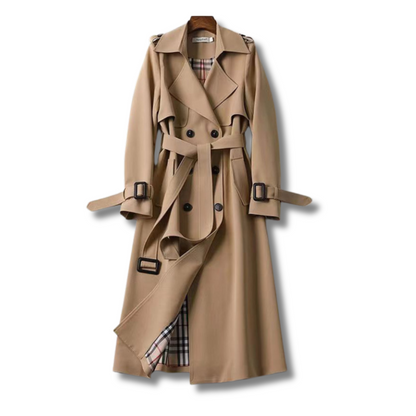 Amara – Elegante Trenchcoat voor Dames | Tijdloze Stijl en Luxe