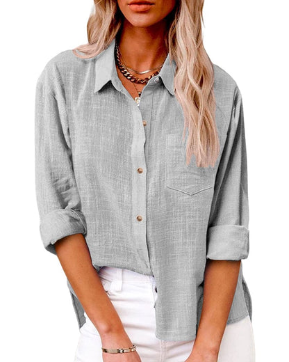 Ella - Nonchalante Blouse met Zakken