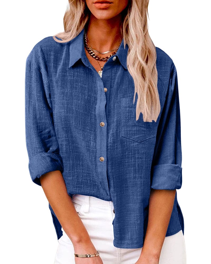 Ella - Nonchalante Blouse met Zakken
