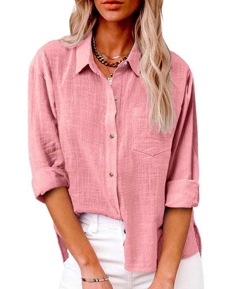 Ella - Nonchalante Blouse met Zakken