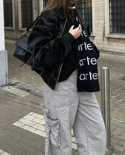 Lena - Tijdloos Leren Bomberjack