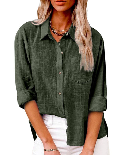 Ella - Nonchalante Blouse met Zakken