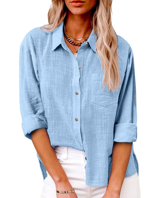 Ella - Nonchalante Blouse met Zakken