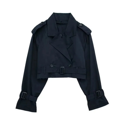 Urban Chic Korte Trenchcoat – Jouw Onmisbare Stijlpartner voor het Nieuwe Seizoen