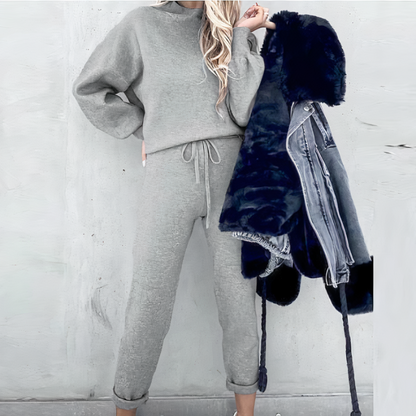 Athena – Luxe 2-delige Sweatpants & Sweater Set