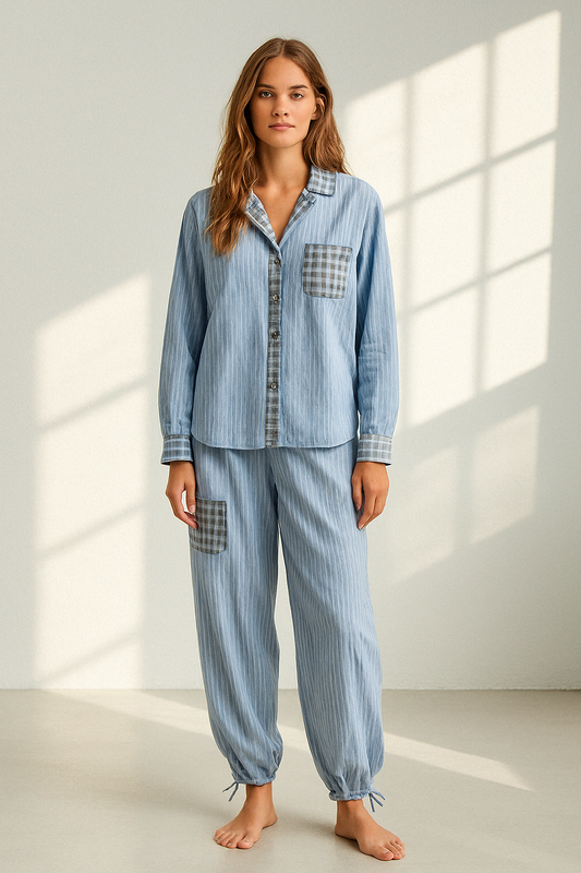 SnuggleCotton – Zachte Tweedelige Pyjama Set
