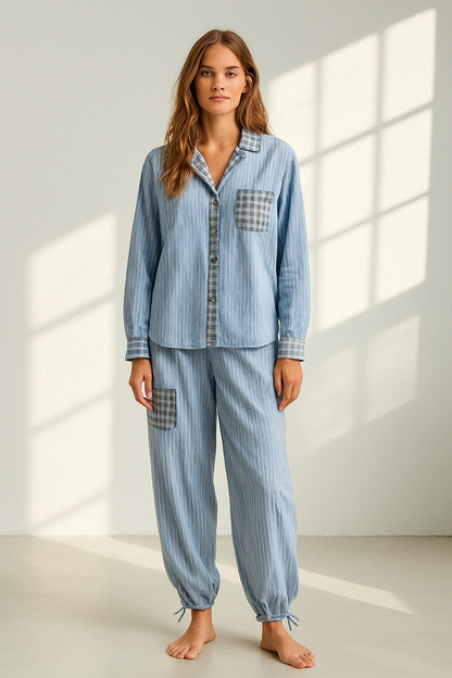 SnuggleCotton – Zachte Tweedelige Pyjama Set