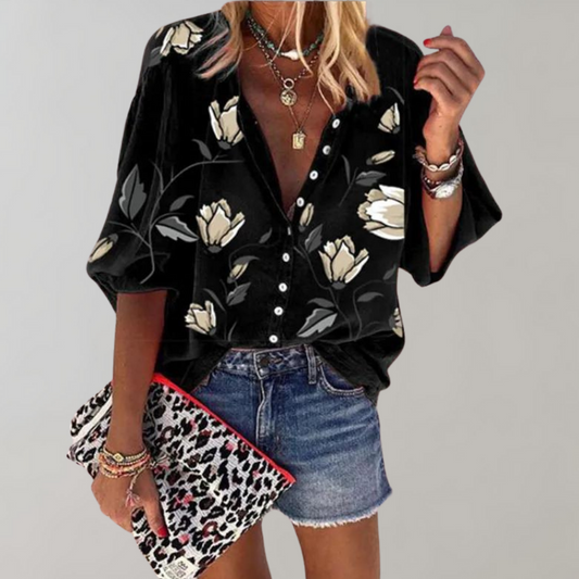 Livia - Zomerse Bloemenblouse voor Dames