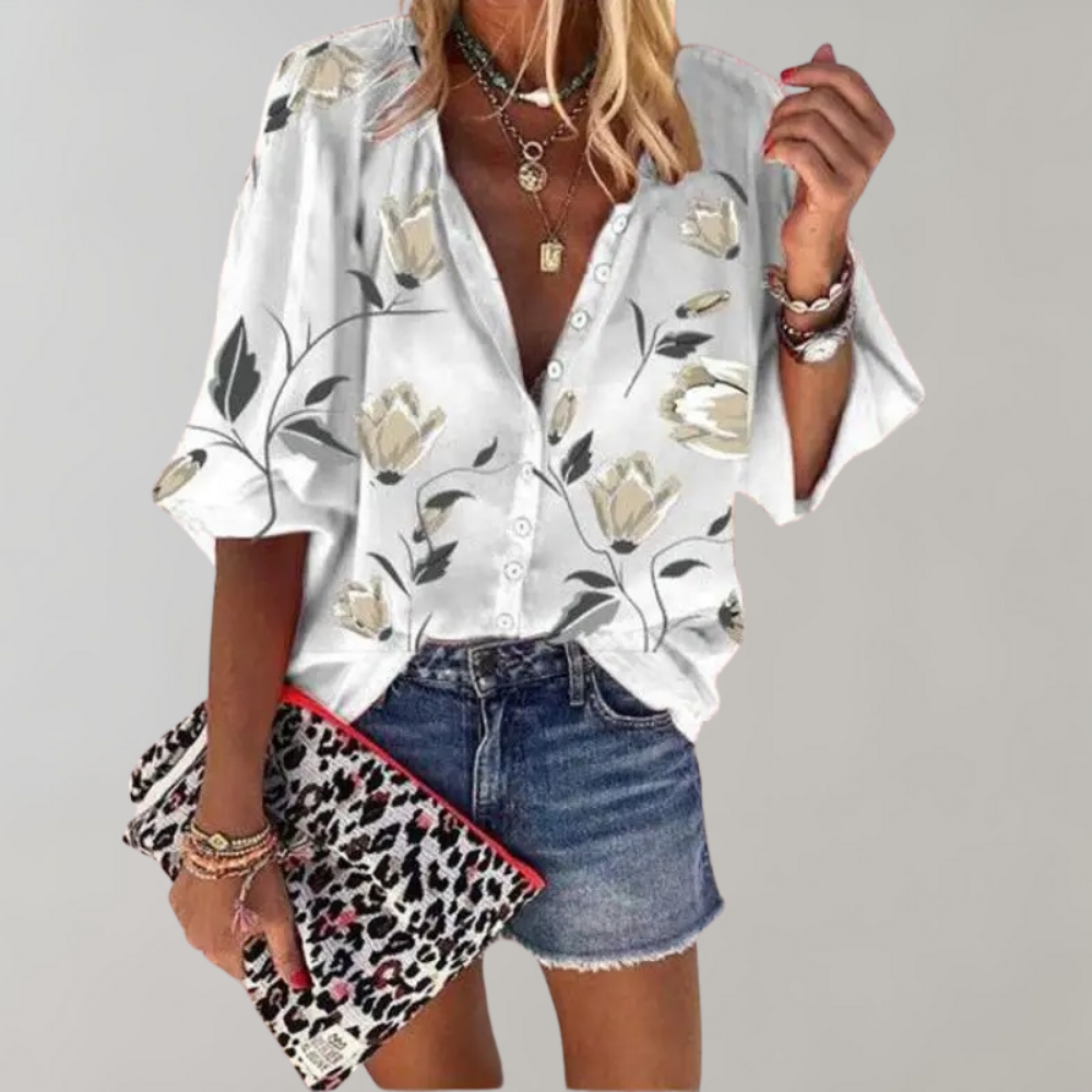 Livia - Zomerse Bloemenblouse voor Dames