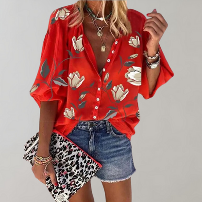 Livia - Zomerse Bloemenblouse voor Dames