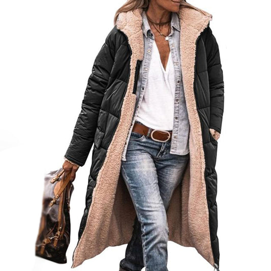 Elin – Warme lange damesjas voor de winter
