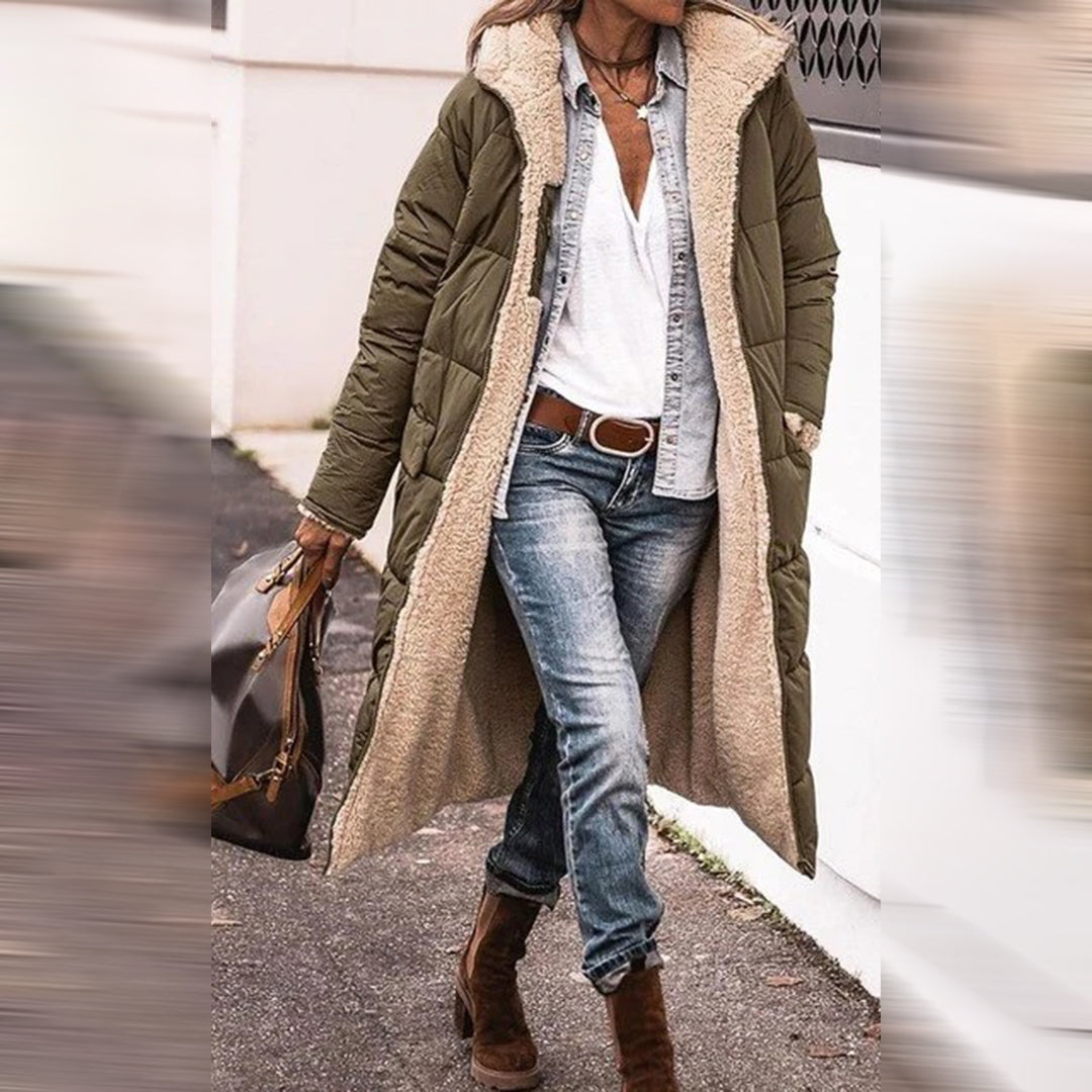 Elin – Warme lange damesjas voor de winter