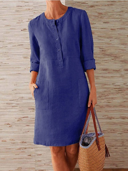 Serena Comfort Jurk – Tijdloze Elegantie met Zorgeloos Draagcomfort