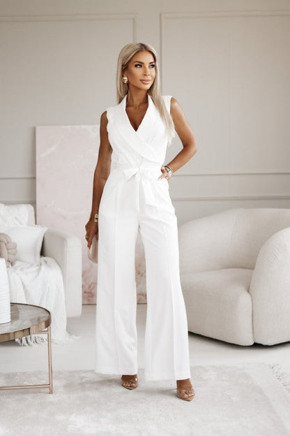 Silhouette Chic – Mouwloze Jumpsuit met Klasse