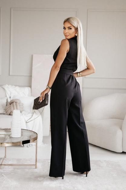 Silhouette Chic – Mouwloze Jumpsuit met Klasse