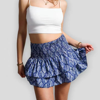 Sunflare Ruffle Rok – Speelse Zomerstijl