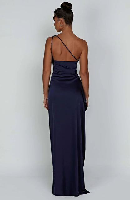 Velanora Luxe Satijnen One-Shoulder Avondjurk